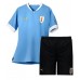 Cheap Uruguay Home Football Kit Children World Cup 2022 Short Sleeve (+ pants)